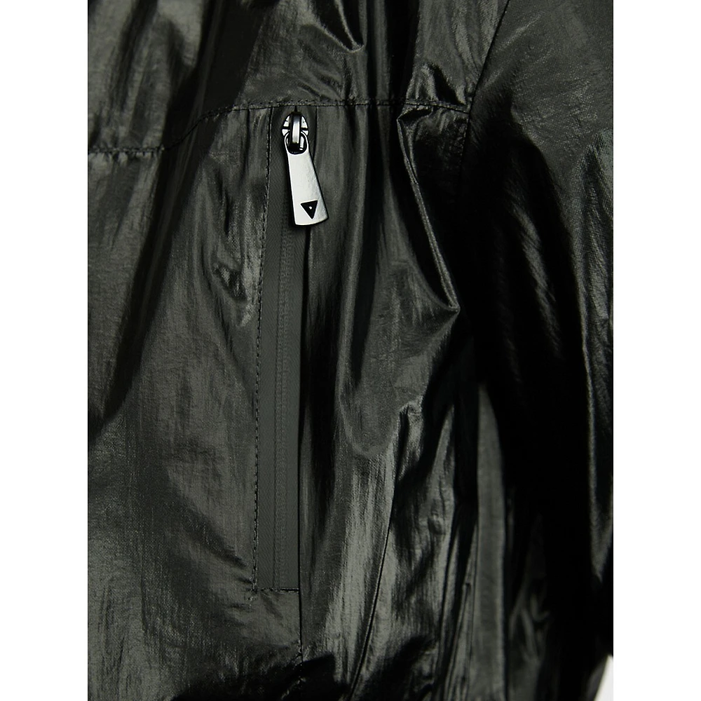 Sophie Peplum Packable Windbreaker Jacket