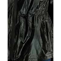 Sophie Peplum Packable Windbreaker Jacket