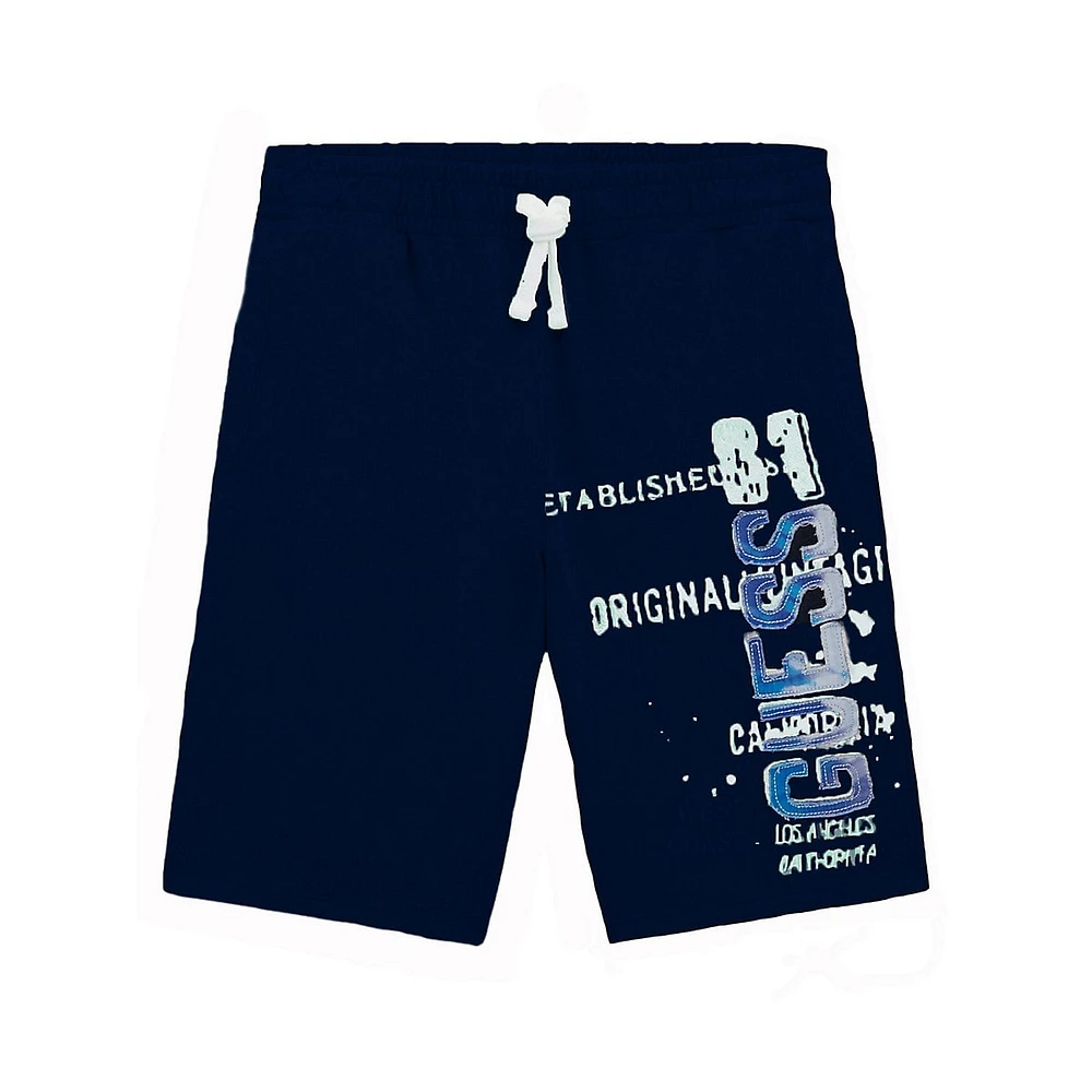 Boy's Logo Arrtwork Drawstring Active Shorts