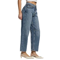 Ashtin Barrel-Fit Ankle Jeans