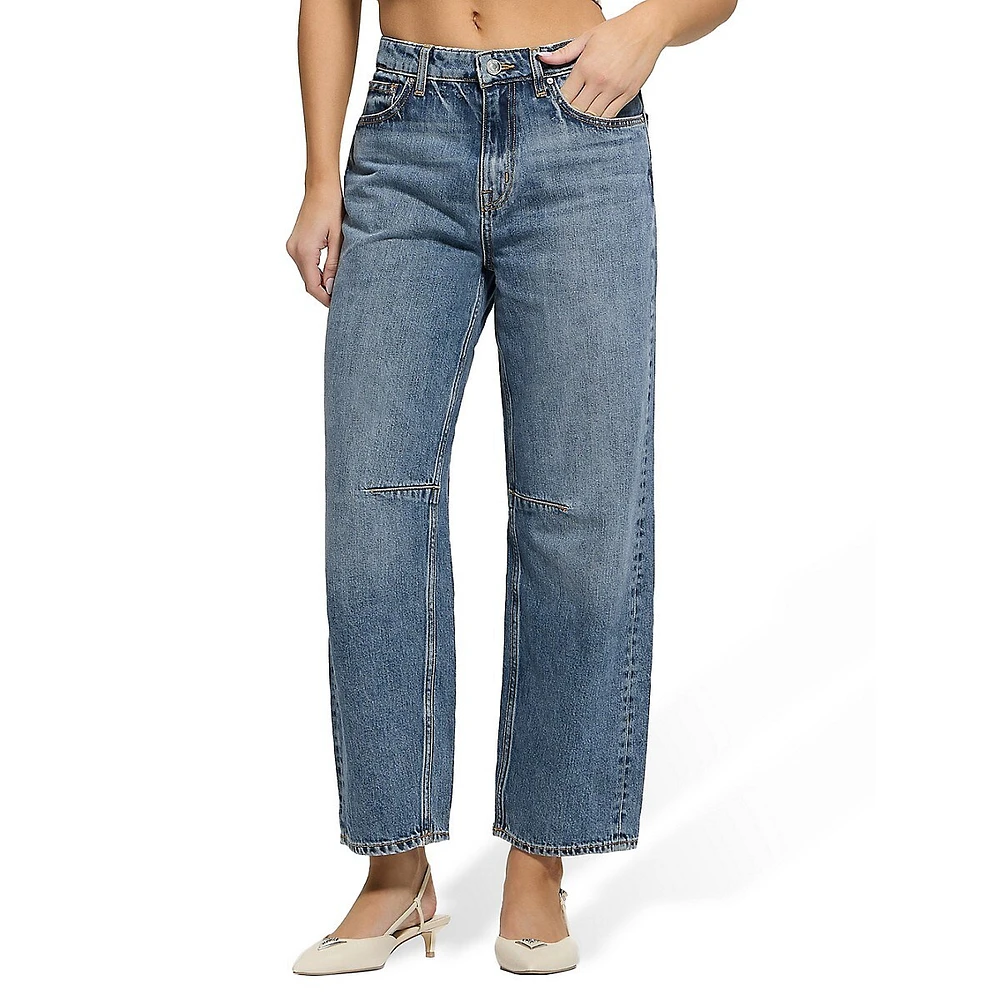 Ashtin Barrel-Fit Ankle Jeans