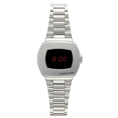 American Classic PSR Stainless Steel Digital Quartz Bracelet Watch H52414130