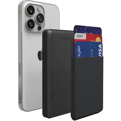 Snap+ Juice Pack Mini Wallet Case & 5000 Mah Power Bank - Black - Brand New