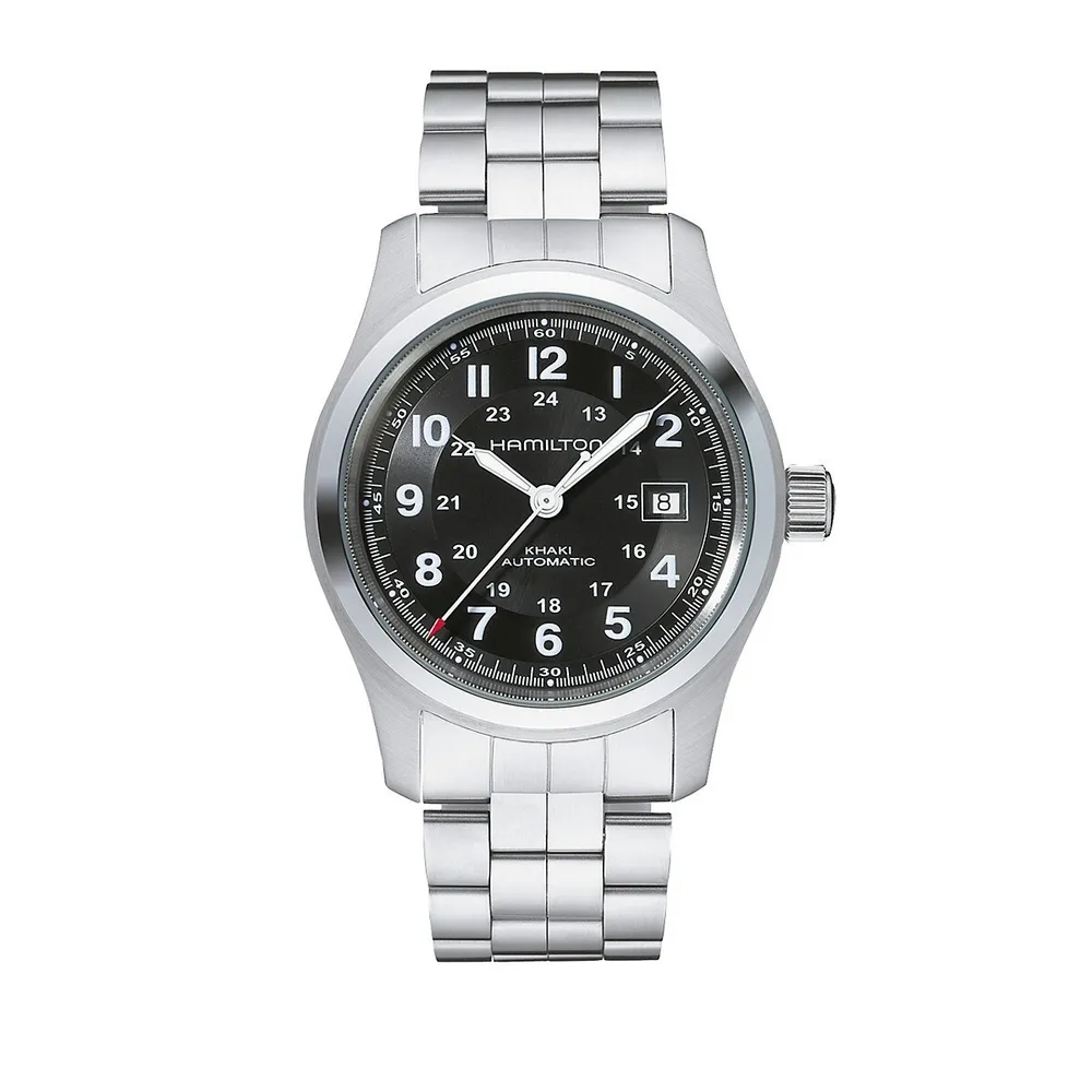Analog Khaki Field Stainless Steel Bracelet Watch