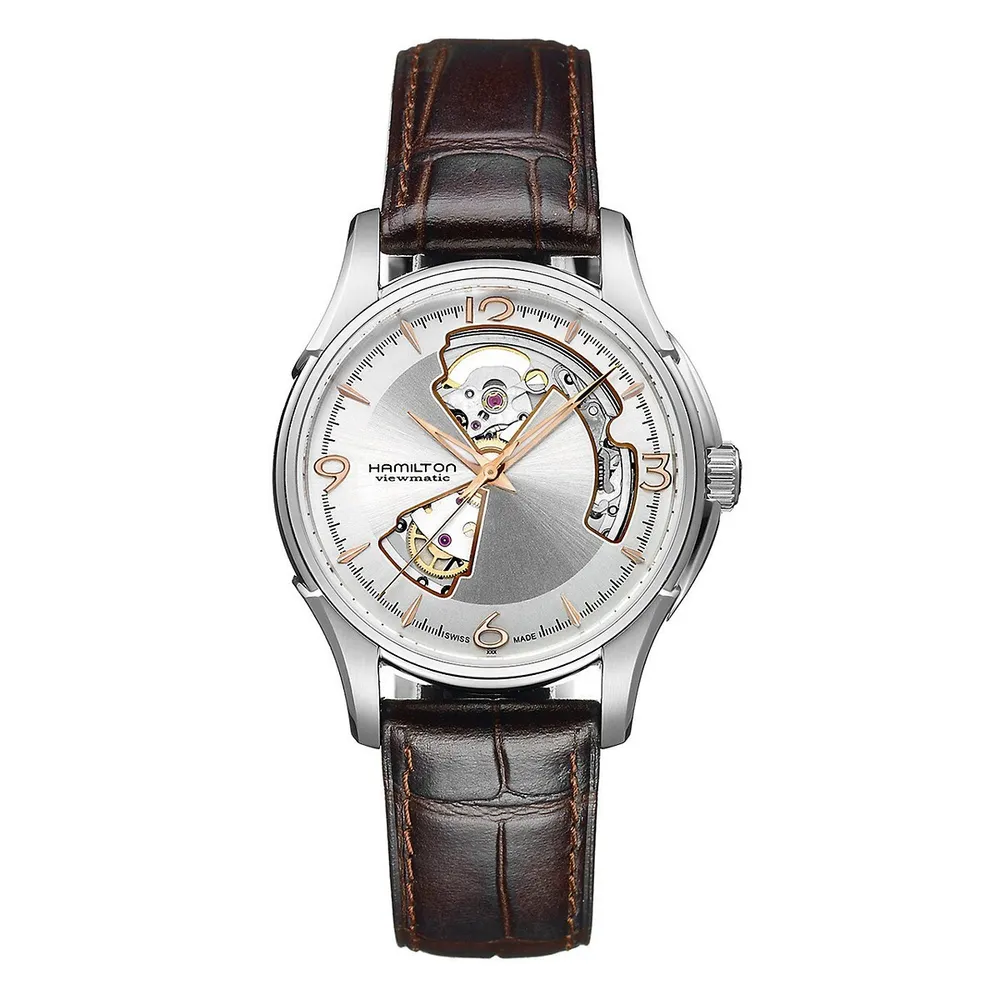 Montre automatique Jazzmaster Open Heart pour hommes