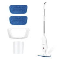1100 W Electric Steam Mop Floor Cleaner W/ Water Tank For Hardwood Carpet