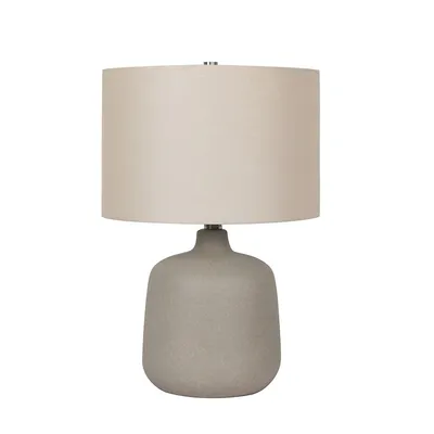 19"h Dorian Grey Ceramic Table Lamp