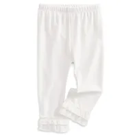 ​Baby Girl's Ruffled Hem Leggings