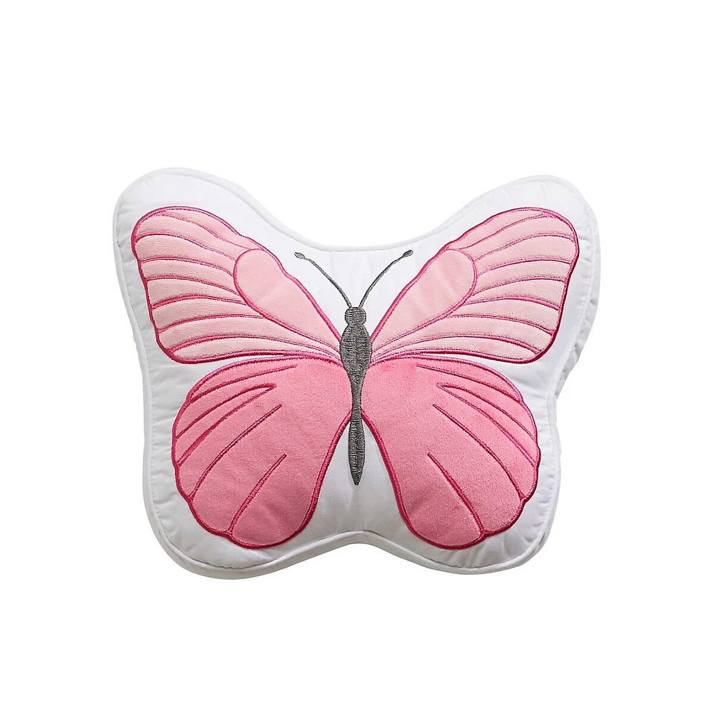 Kid's Figural Butterfly Decorative Pillow