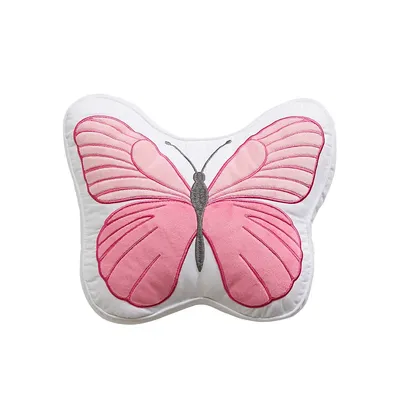 Coussin décoratif à papillons pour enfants