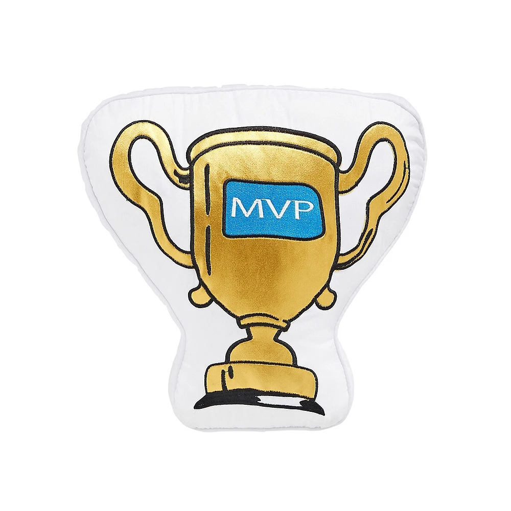 Kid's Figural MVP Trophy Decorator Pillow