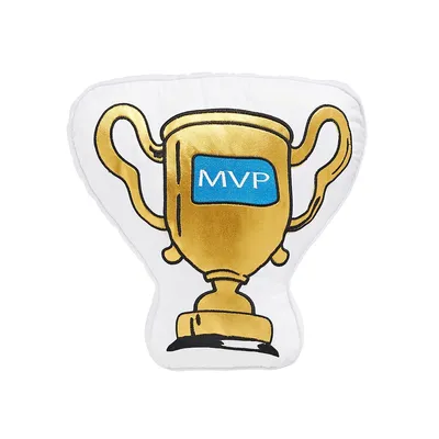 Coussin décoratif Trophée MVP pour enfants