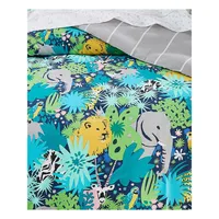 Jungle Sateen-Percale 3-Piece Comforter Set