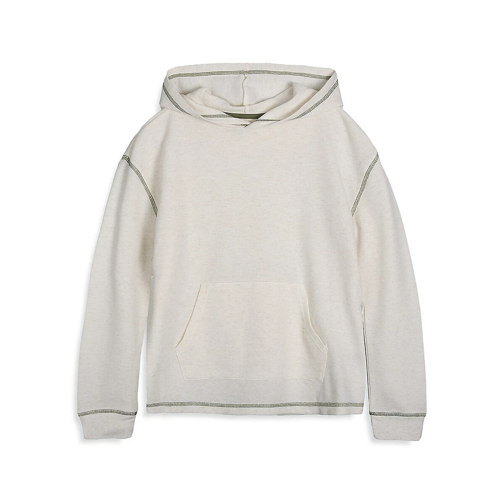 Boy's Heathered Hood T-Shirt