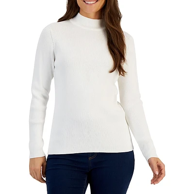 Mockneck Knit Sweater