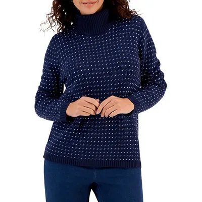 Jersey Turtleneck Sweater