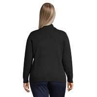 Plus Mockneck Cotton Sweater