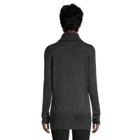 Cowlneck Seamed Sweater