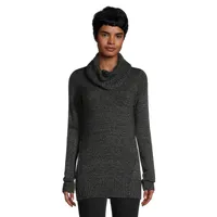 Cowlneck Seamed Sweater