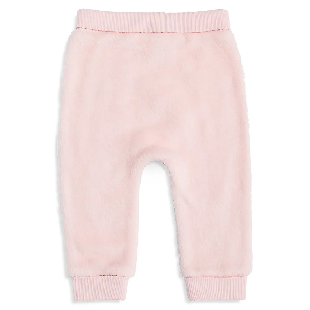 Baby Girl's Faux Shearling Yoga Pants