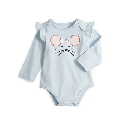 Baby Girl's Milly Mouse Graphic Bodysuit