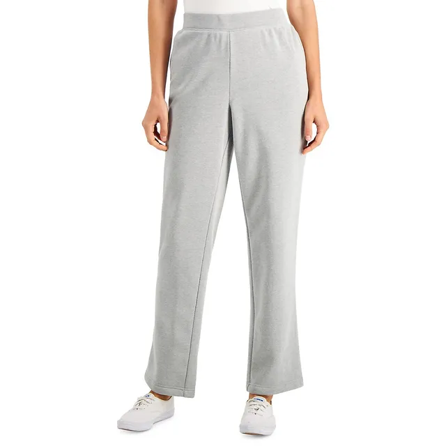 Cotton High-Rise Fleece Mid Rise Lounge Pants