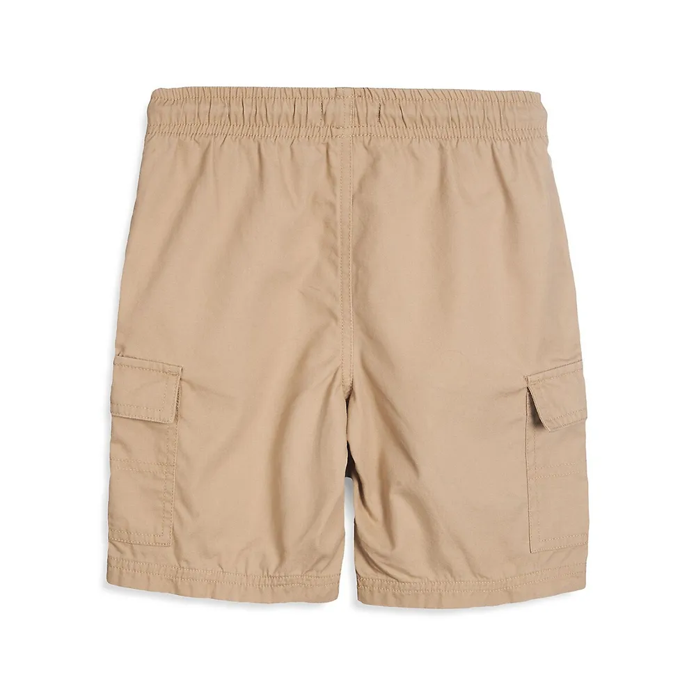 Boy's Pull-On Canvas Cargo Shorts