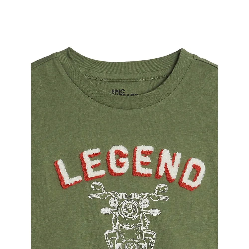 Boy's Legend Motorcycle-Graphic T-Shirt