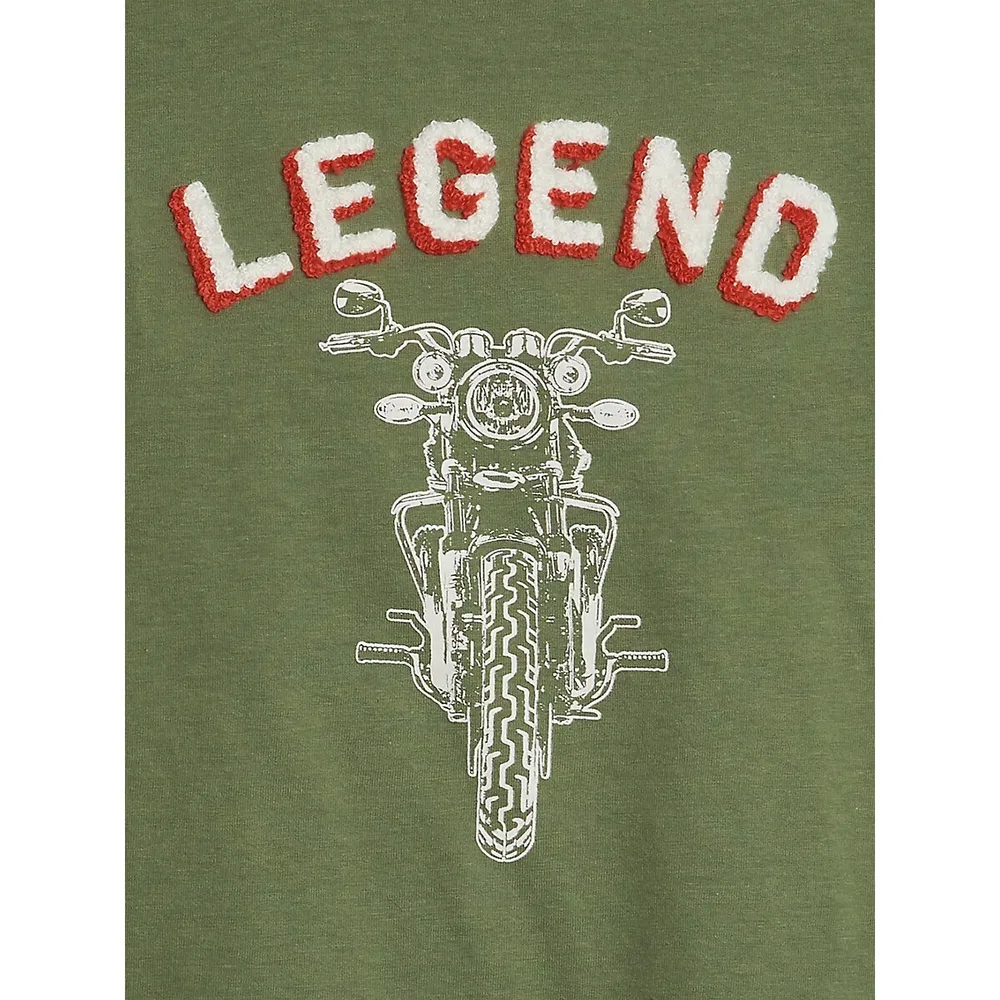 Boy's Legend Motorcycle-Graphic T-Shirt