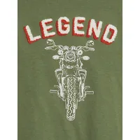 Boy's Legend Motorcycle-Graphic T-Shirt