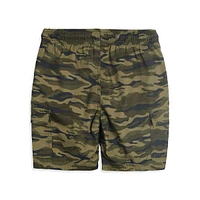 Short à grandes poches motif camouflage pour petit garçon