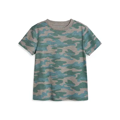 T-shirt à motif camouflage pour petit garçon