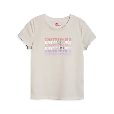 T-shirt Unstoppable pour fillette