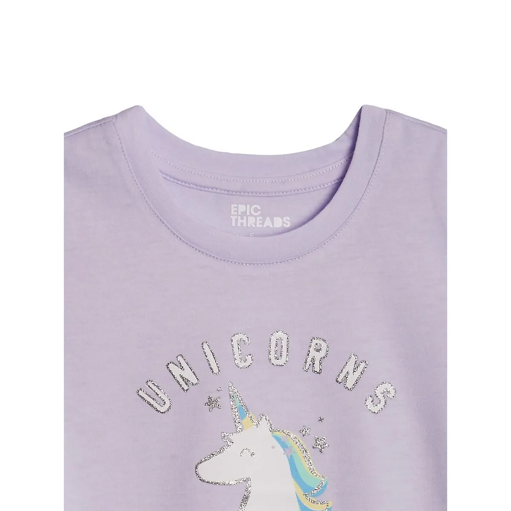 Little Girl's Unicorn T-Shirt