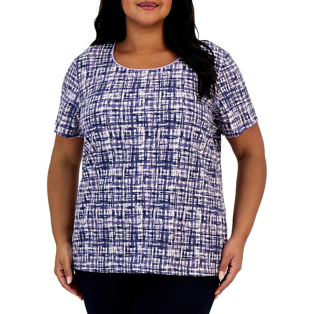 Plus Mirabelle Scoopneck Top