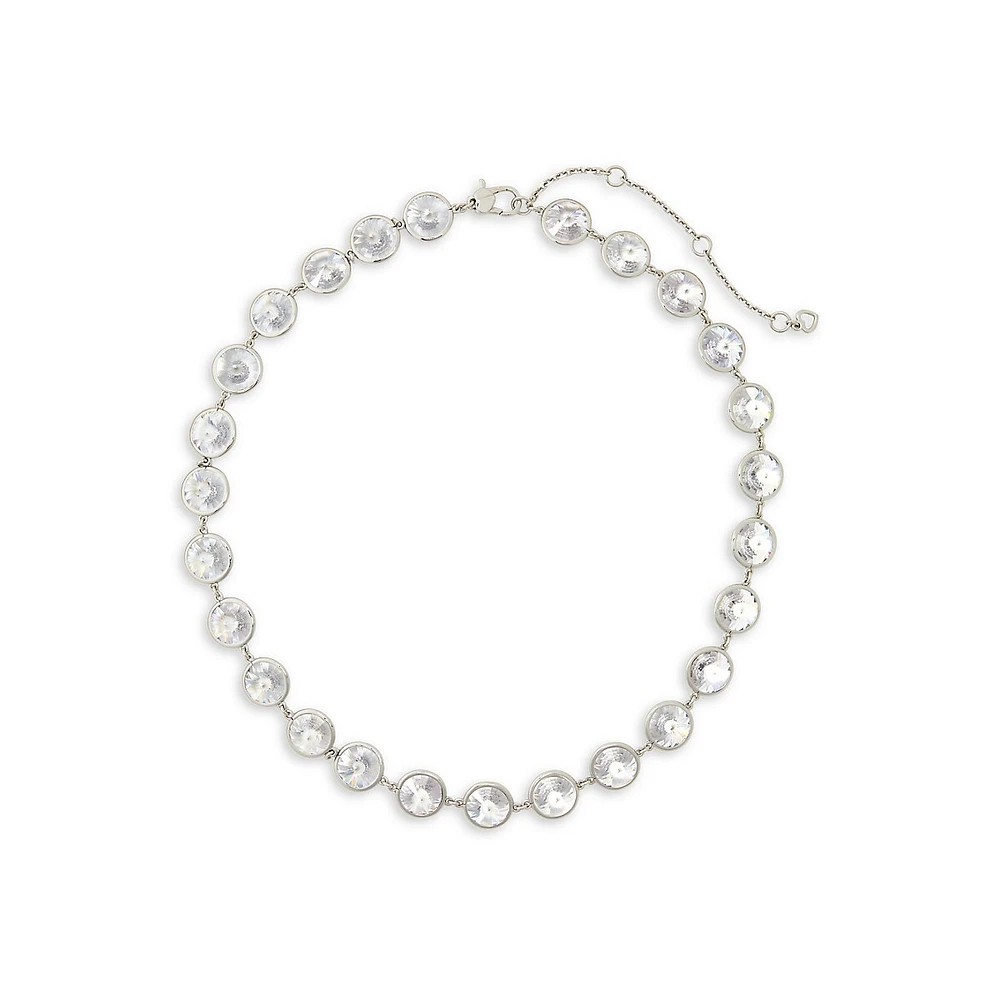 Collier court argenté avec cristaux Sparkling Chandelier