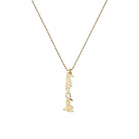 Say Yes Goldplated & Cubic Zirconia Better Half Charm Pendant Necklace/19”