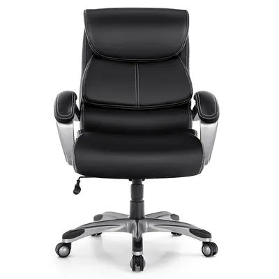 400lbs Big & Tall High Back Adjustable Swivel Leather Office Chair