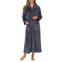 Velour Ballet Long-Sleeve Zip Robe