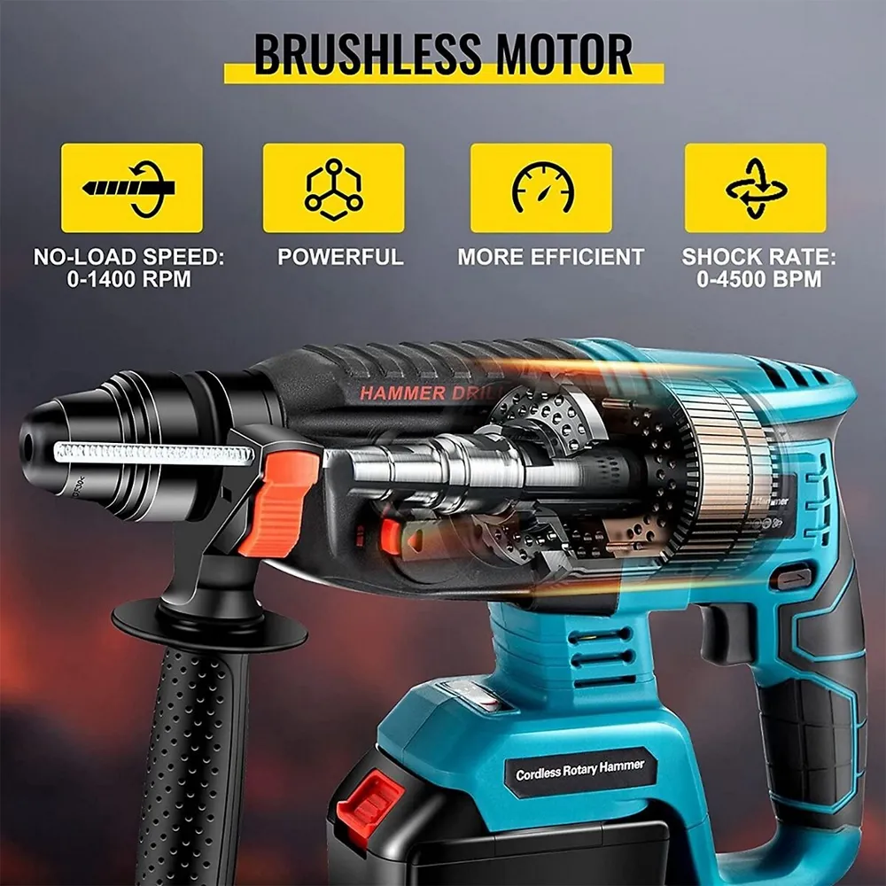 Cordless Rotary Tool Kit Lithium-Ion Battery Powered 3 Speed w /40  Accessories 