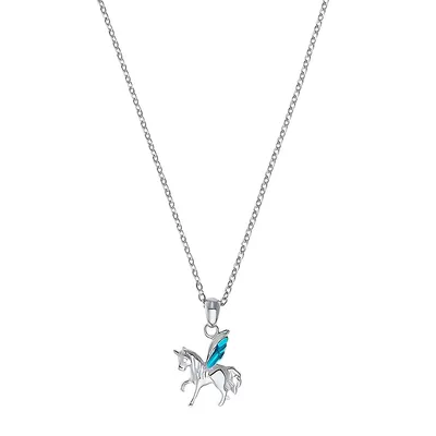 Chain With Pendant For Girls, Silver 925 | Unicorn