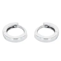 Creoles For Unisex, Silver 925