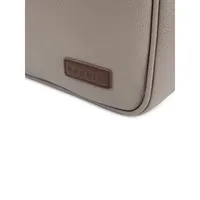 Contrast Leather Laptop Briefcase