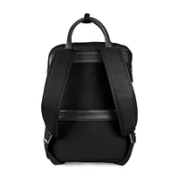 Contrast Vegan Leather Backpack