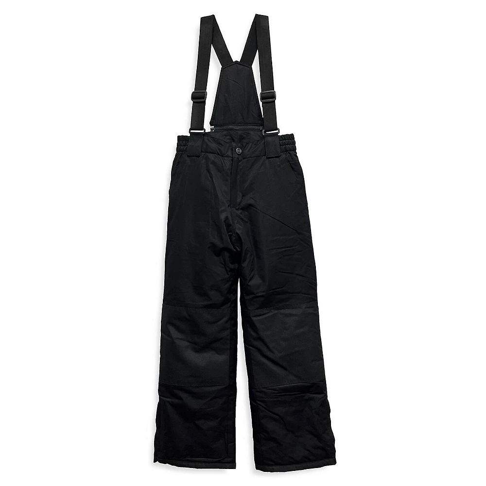 Boy's Removable-Suspender Snow Pants