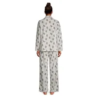 Me & You 2-Piece Notch Collar Top Pants Pyjama Set