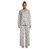 Me & You 2-Piece Notch Collar Top Pants Pyjama Set