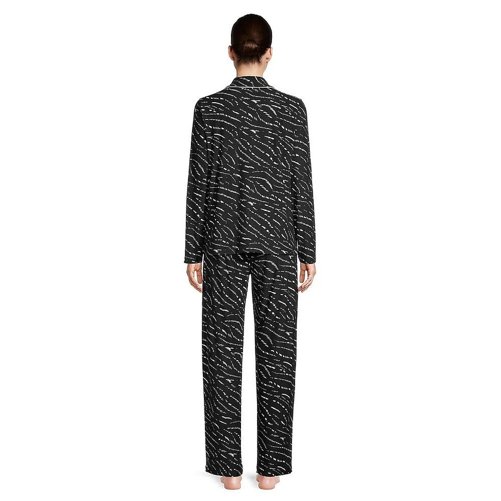 Basic Chic 2-Piece Printed Pyjama Set