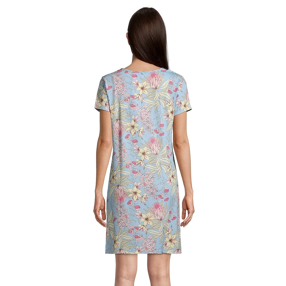 Evening Breeze Relaxed-Fit Floral Sleepshirt