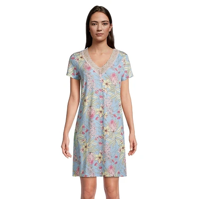 Evening Breeze Relaxed-Fit Floral Sleepshirt